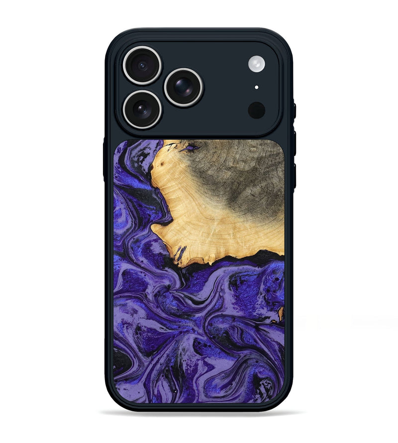 iPhone 17 Pro Max Wood Phone Case - Debrah (Purple, 803439)