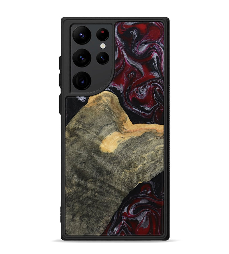 Galaxy S22 Ultra Wood Phone Case - Warner (Red, 803442)