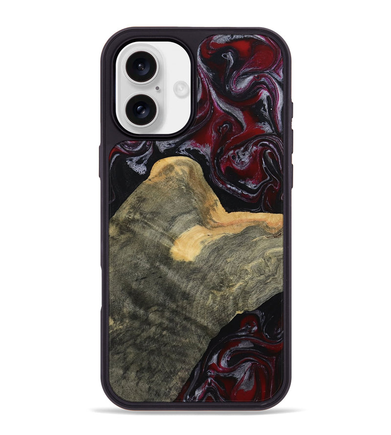 iPhone 16 Plus Wood Phone Case - Warner (Red, 803442)