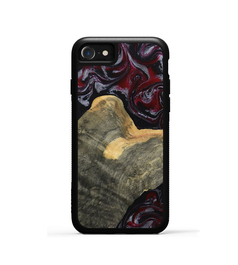 iPhone SE Wood Phone Case - Warner (Red, 803442)