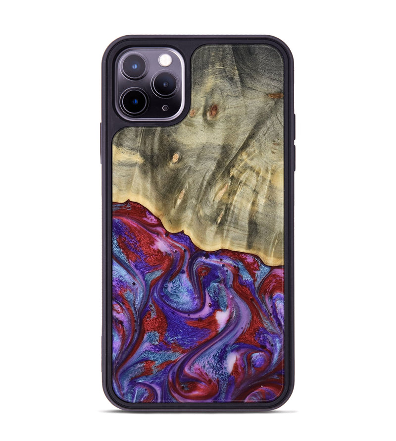iPhone 11 Pro Max Wood Phone Case - Russ (Purple, 803443)