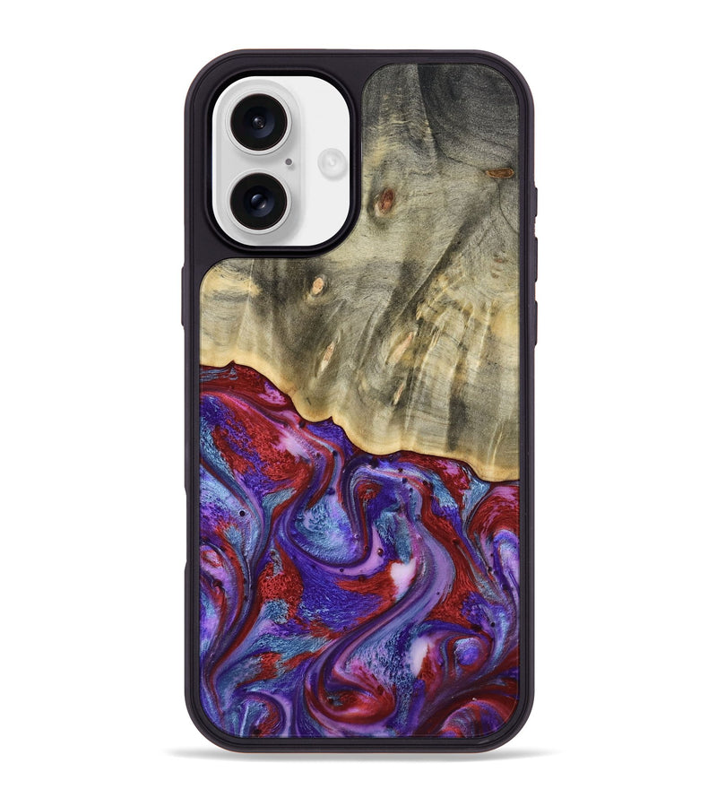 iPhone 16 Plus Wood Phone Case - Russ (Purple, 803443)