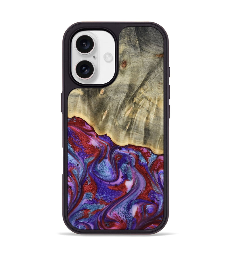 iPhone 17 Wood Phone Case - Russ (Purple, 803443)