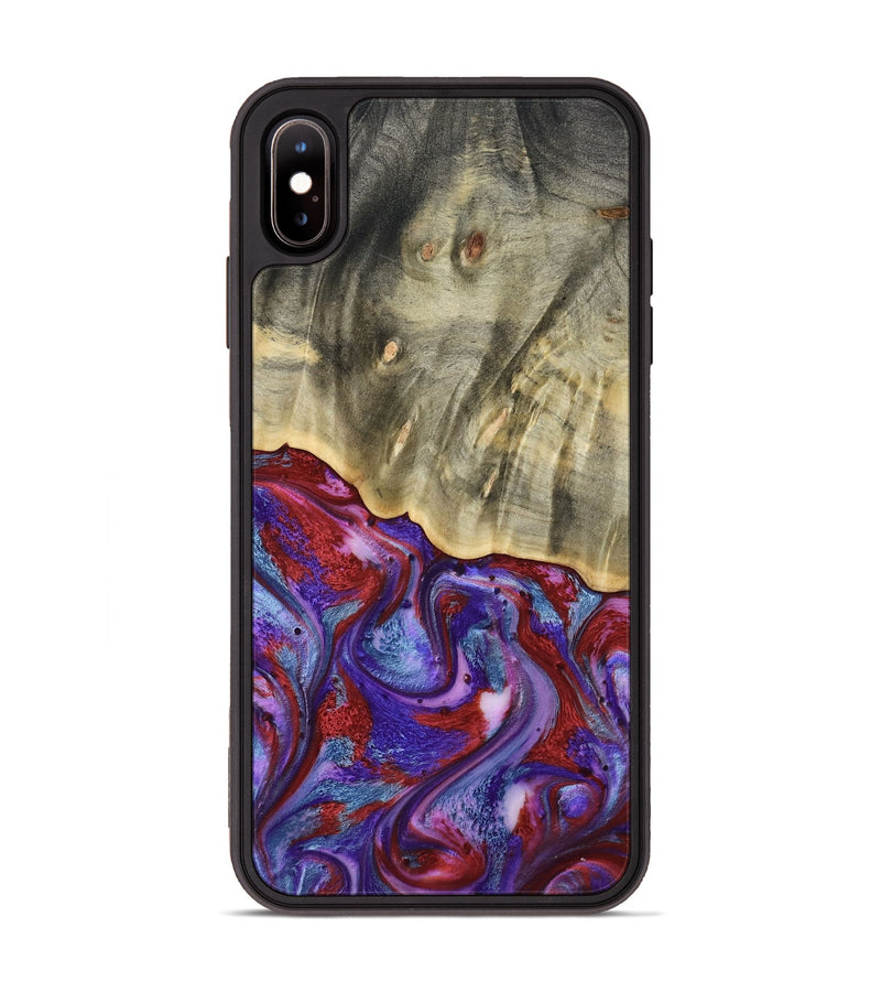 iPhone Xs Max Wood Phone Case - Russ (Purple, 803443)