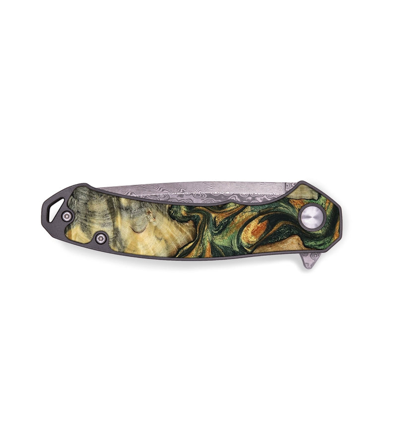 EDC Wood Pocket Knife - Zaiden (Green, 803515)