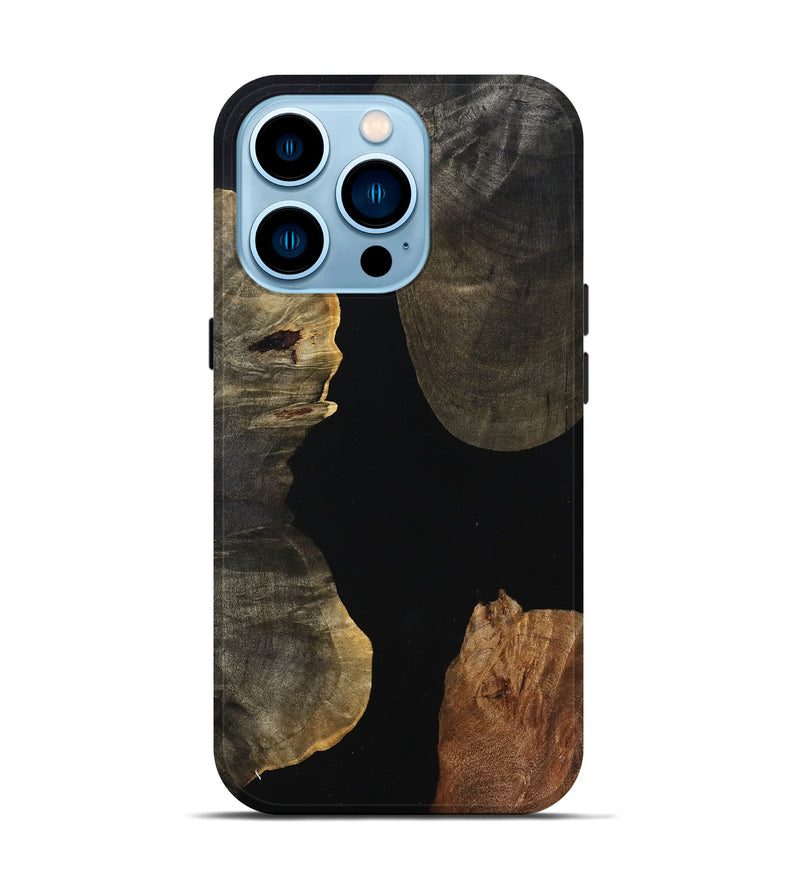 iPhone 14 Pro Wood Live Edge Phone Case - Maisy (Wood Burl, 803544)