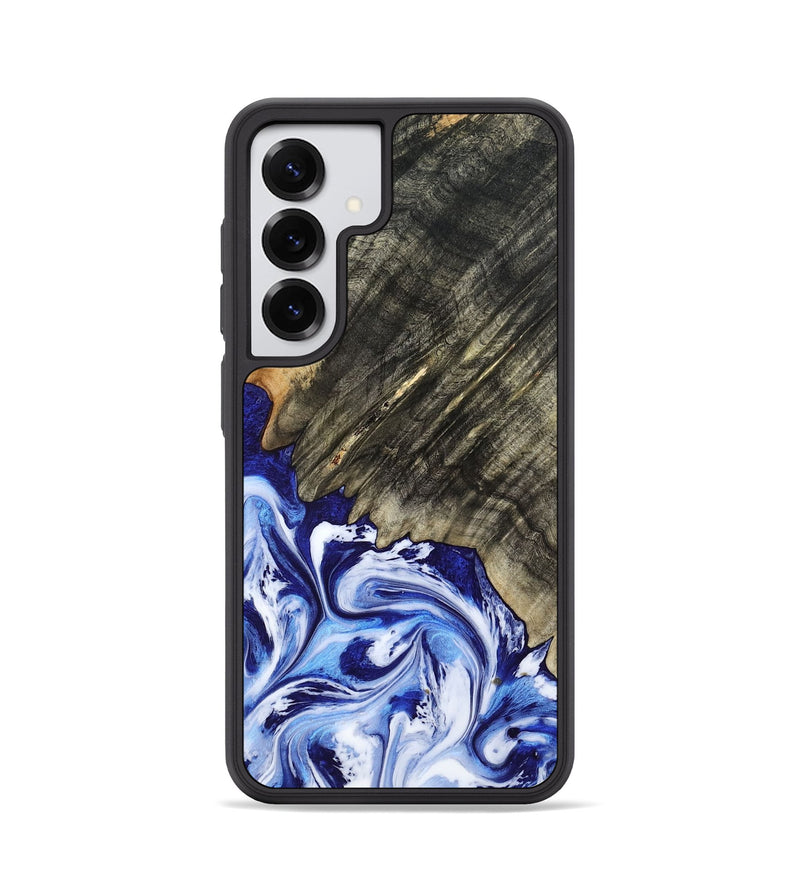 Galaxy S25 Wood Phone Case - Leia (Blue, 803619)