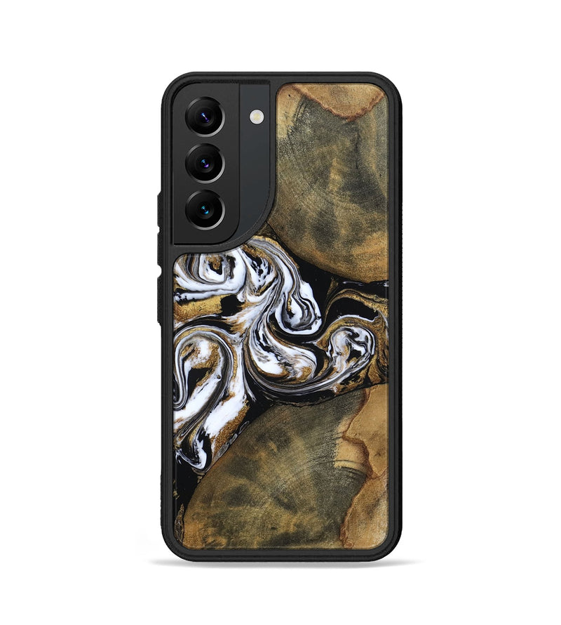 Galaxy S22 Wood Phone Case - Breana (Black & White, 803650)