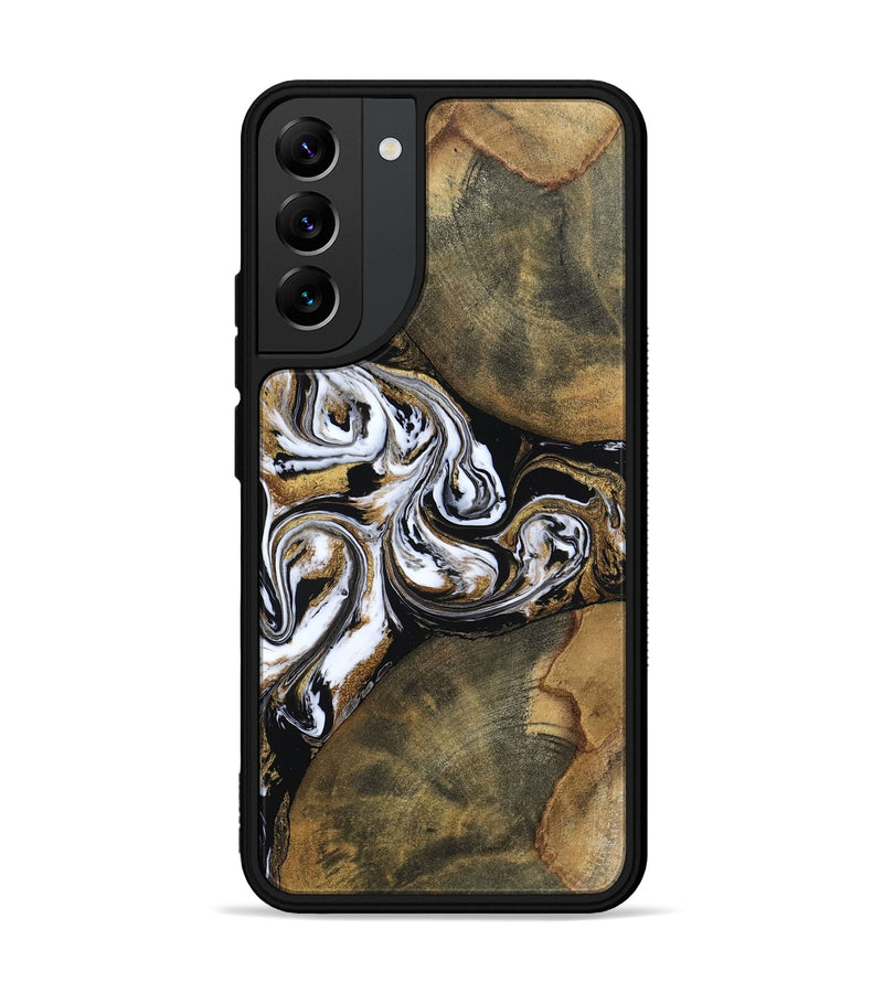 Galaxy S22 Plus Wood Phone Case - Breana (Black & White, 803650)