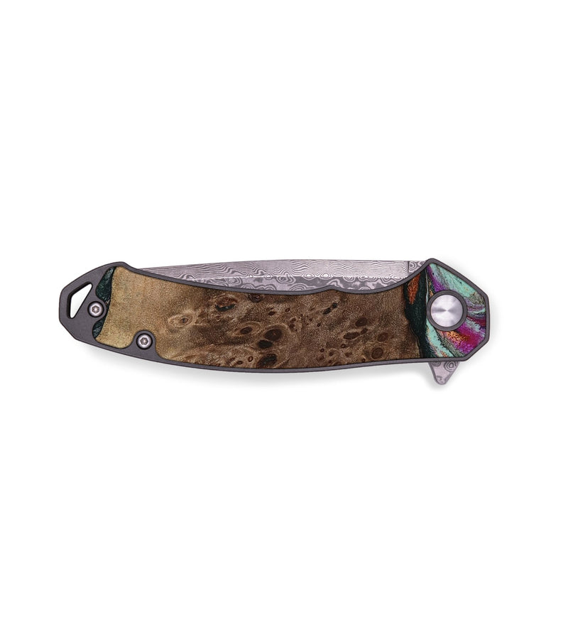 EDC Wood Pocket Knife - Oda (Green, 803674)