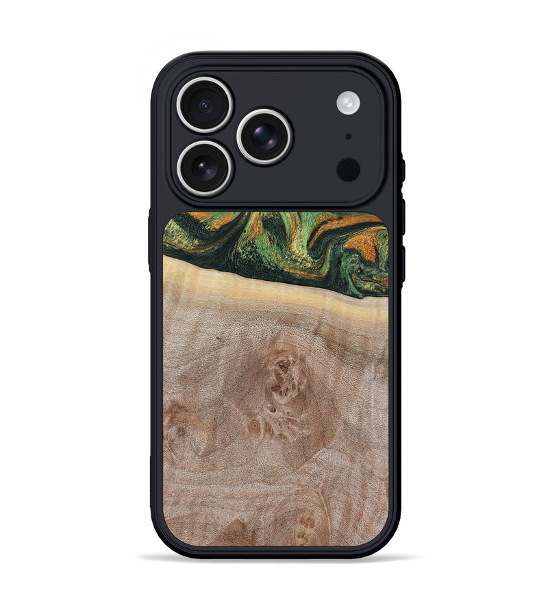 iPhone 17 Pro Wood Phone Case - Alivia (Green, 803688)