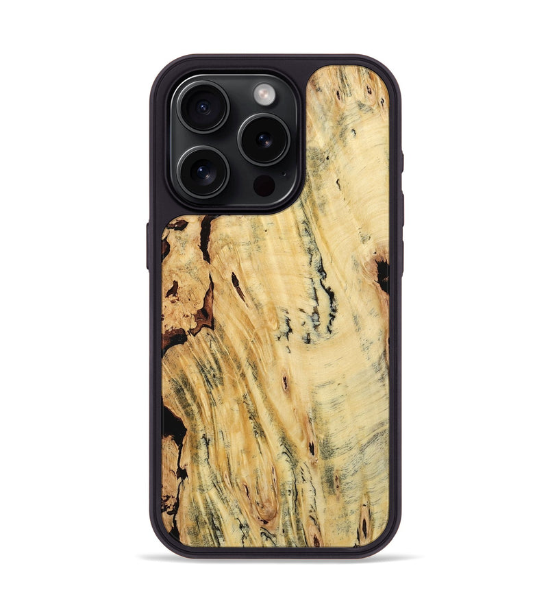 iPhone 15 Pro Wood Phone Case - Signe (Wood Burl, 803700)