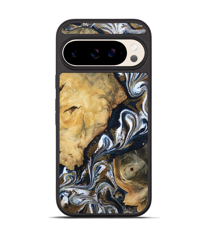 Pixel 10 Wood Phone Case - Iyana (Teal & Gold, 803760)