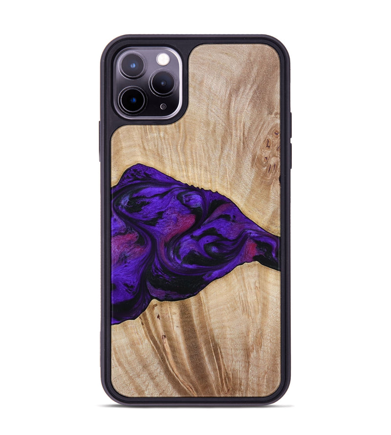 iPhone 11 Pro Max Wood Phone Case - Leora (Purple, 803770)