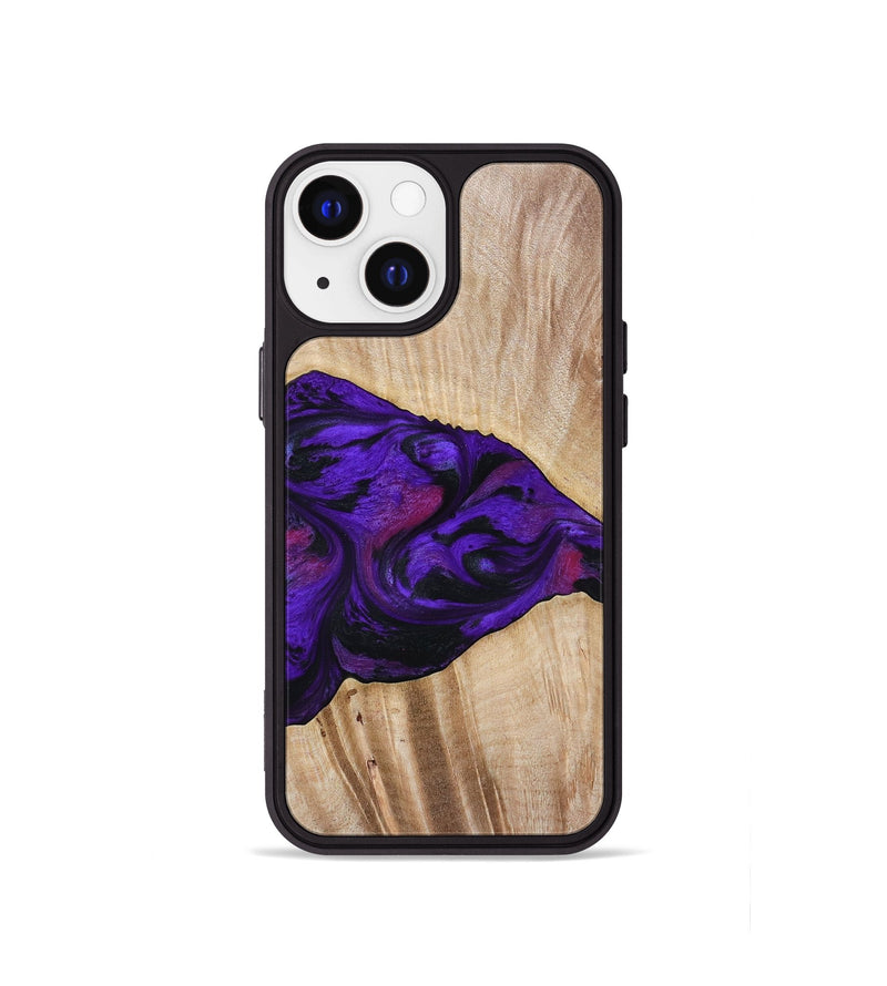 iPhone 13 mini Wood Phone Case - Leora (Purple, 803770)