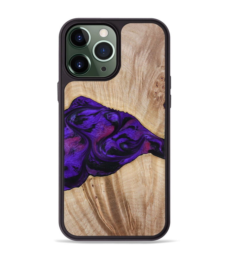 iPhone 13 Pro Max Wood Phone Case - Leora (Purple, 803770)