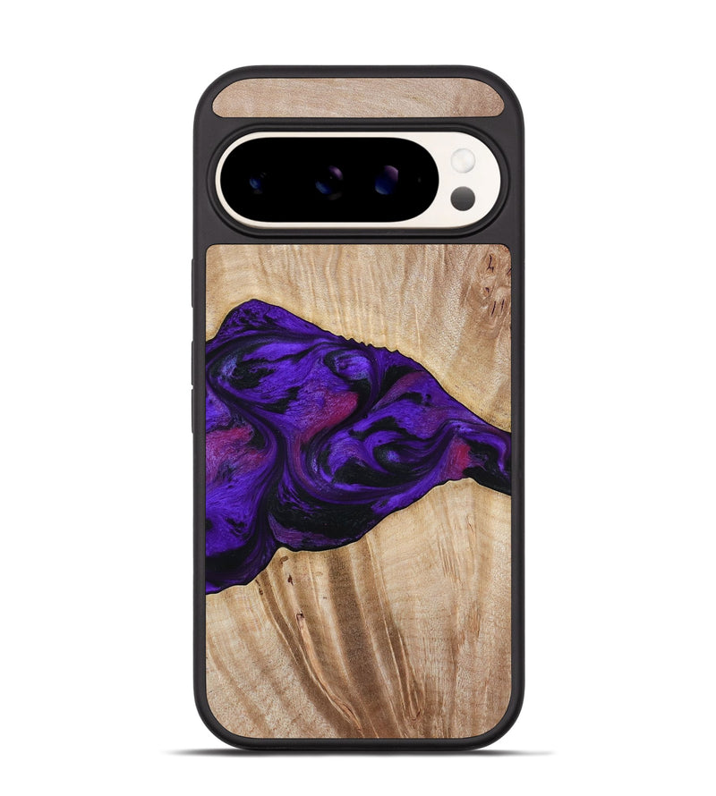 Pixel 9 Wood Phone Case - Leora (Purple, 803770)