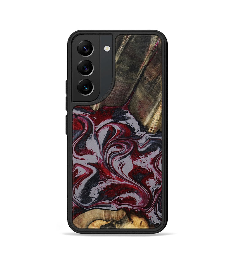 Galaxy S22 Wood Phone Case - Shanda (Red, 803775)