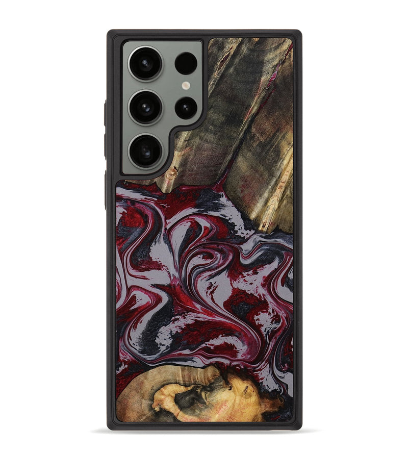 Galaxy S23 Ultra Wood Phone Case - Shanda (Red, 803775)
