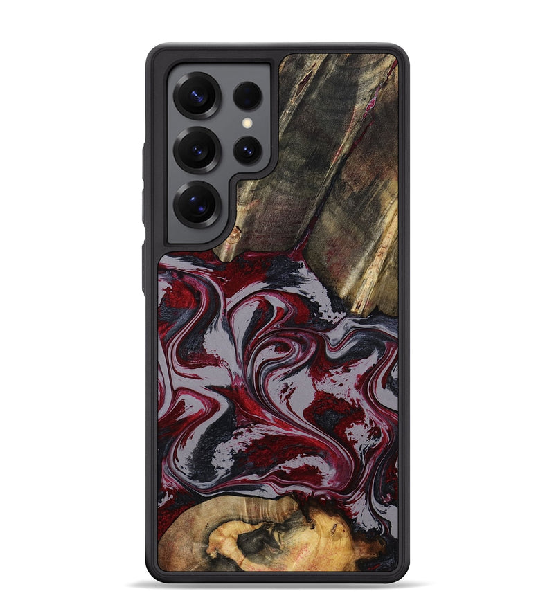 Galaxy S25 Ultra Wood Phone Case - Shanda (Red, 803775)