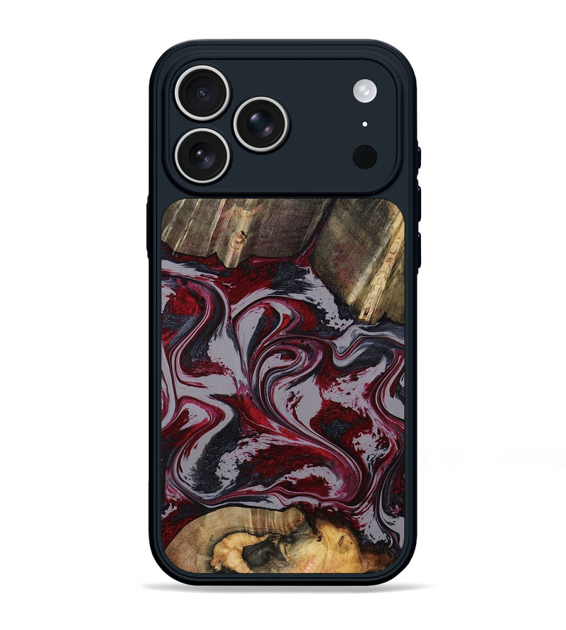 iPhone 17 Pro Max Wood Phone Case - Shanda (Red, 803775)
