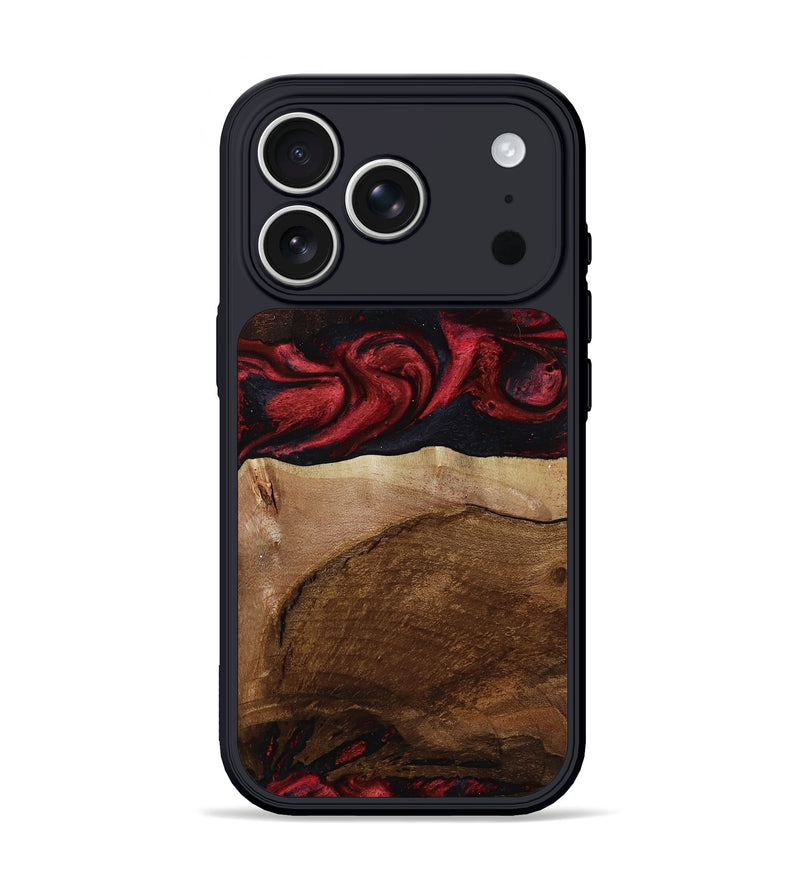 iPhone 17 Pro Wood Phone Case - Chaim (Red, 803776)