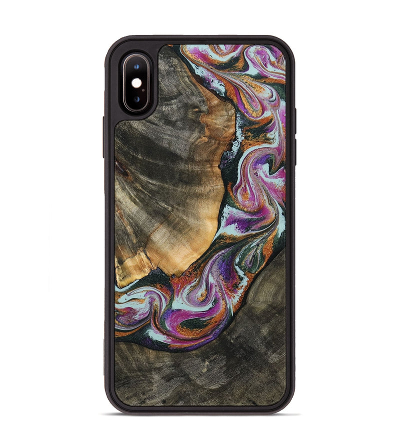 iPhone Xs Max Wood Phone Case - Waylen (Green, 803799)