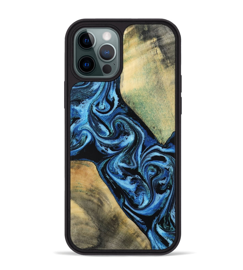 iPhone 12 Pro Max Wood Phone Case - Marni (Blue, 803831)