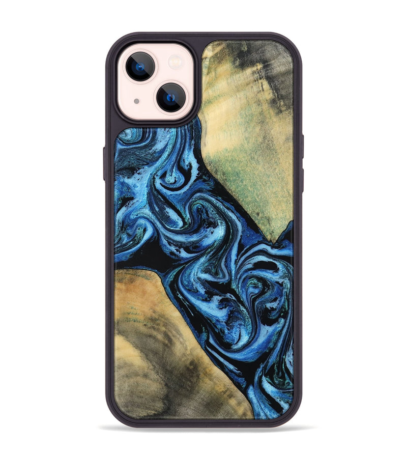 iPhone 14 Plus Wood Phone Case - Marni (Blue, 803831)