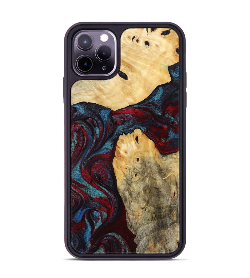 iPhone 11 Pro Max Wood Phone Case - Novalee (Red, 803852)