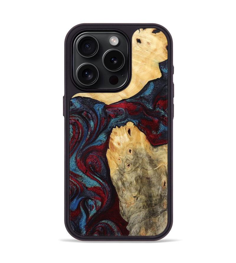 iPhone 15 Pro Wood Phone Case - Novalee (Red, 803852)