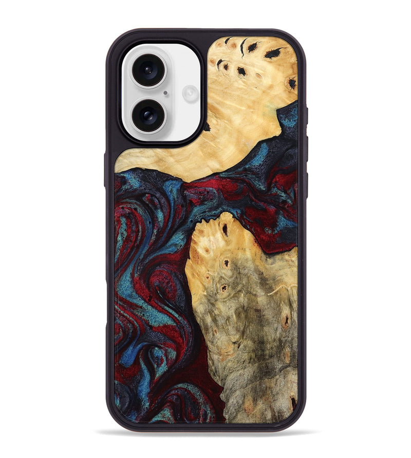 iPhone 16 Plus Wood Phone Case - Novalee (Red, 803852)