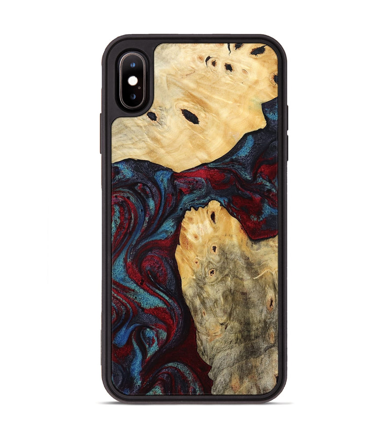 iPhone Xs Max Wood Phone Case - Novalee (Red, 803852)