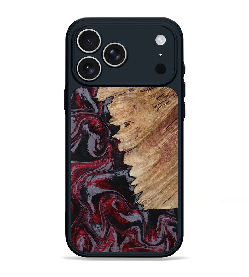 iPhone 17 Pro Max Wood Phone Case - Tamika (Red, 803854)