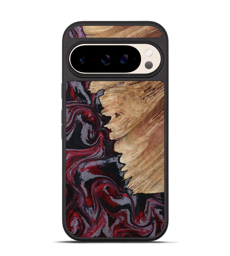 Pixel 10 Wood Phone Case - Tamika (Red, 803854)