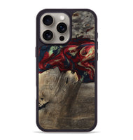 iPhone 16 Pro Max Wood Phone Case - Icie (Red, 803855)