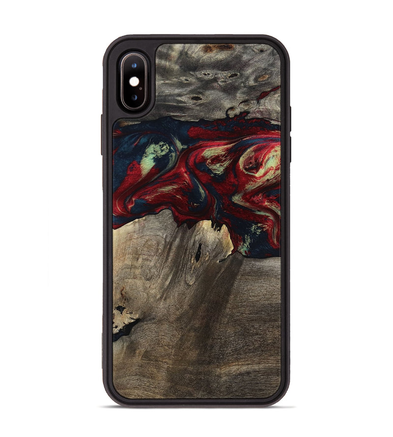 iPhone Xs Max Wood Phone Case - Icie (Red, 803855)