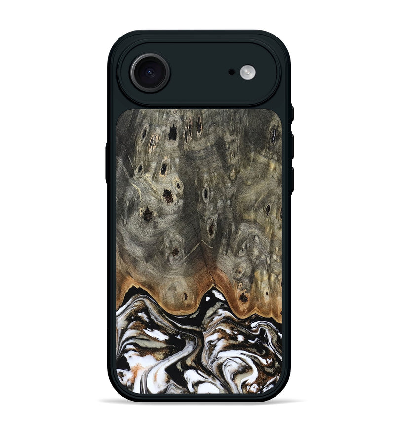 iPhone 17 Air Wood Phone Case - Lyndsey (Black & White, 803861)