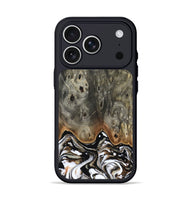 iPhone 17 Pro Wood Phone Case - Lyndsey (Black & White, 803861)