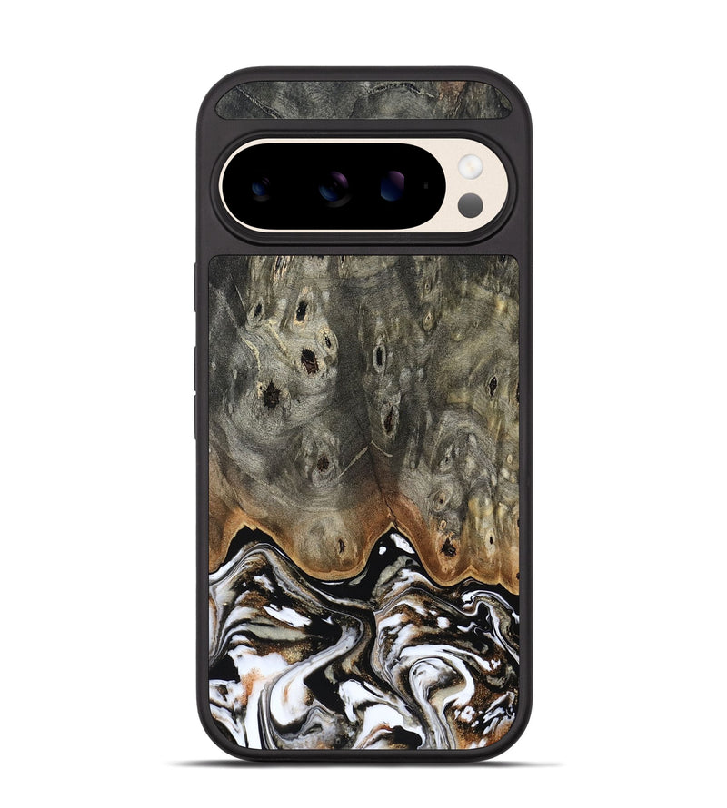 Pixel 10 Wood Phone Case - Lyndsey (Black & White, 803861)