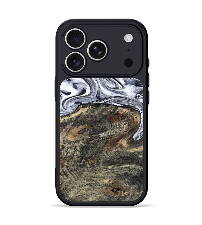 iPhone 17 Pro Wood Phone Case - Leo (Black & White, 803862)