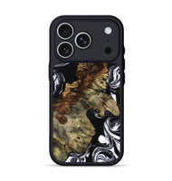 iPhone 17 Pro Wood Phone Case - Wrenley (Black & White, 803864)