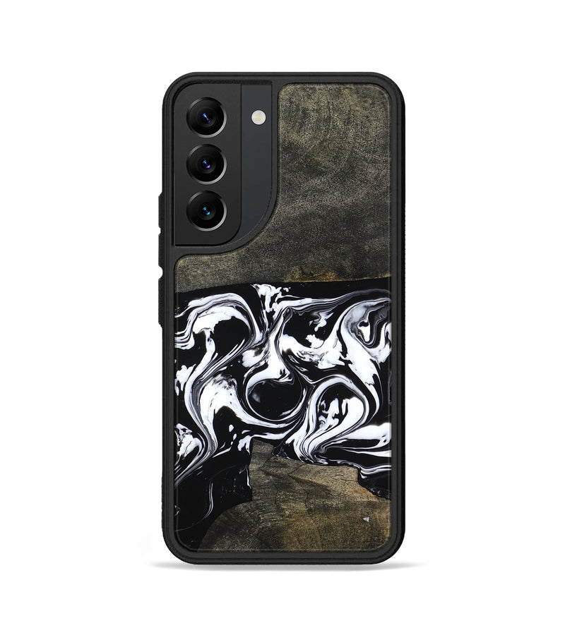 Galaxy S22 Wood Phone Case - Avayah (Black & White, 803972)