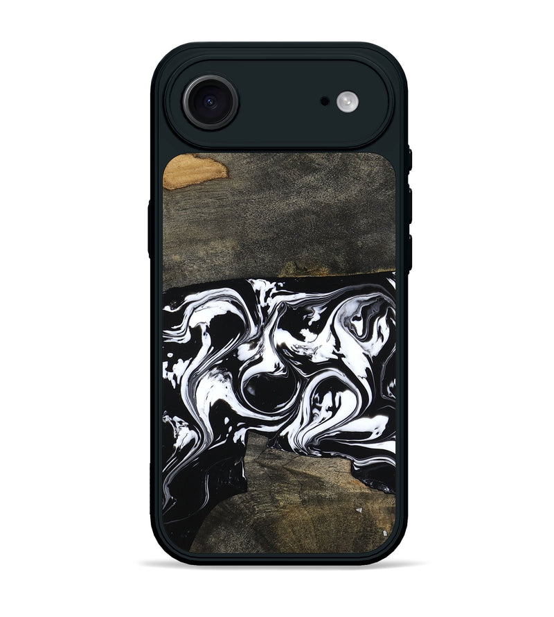 iPhone 17 Air Wood Phone Case - Avayah (Black & White, 803972)