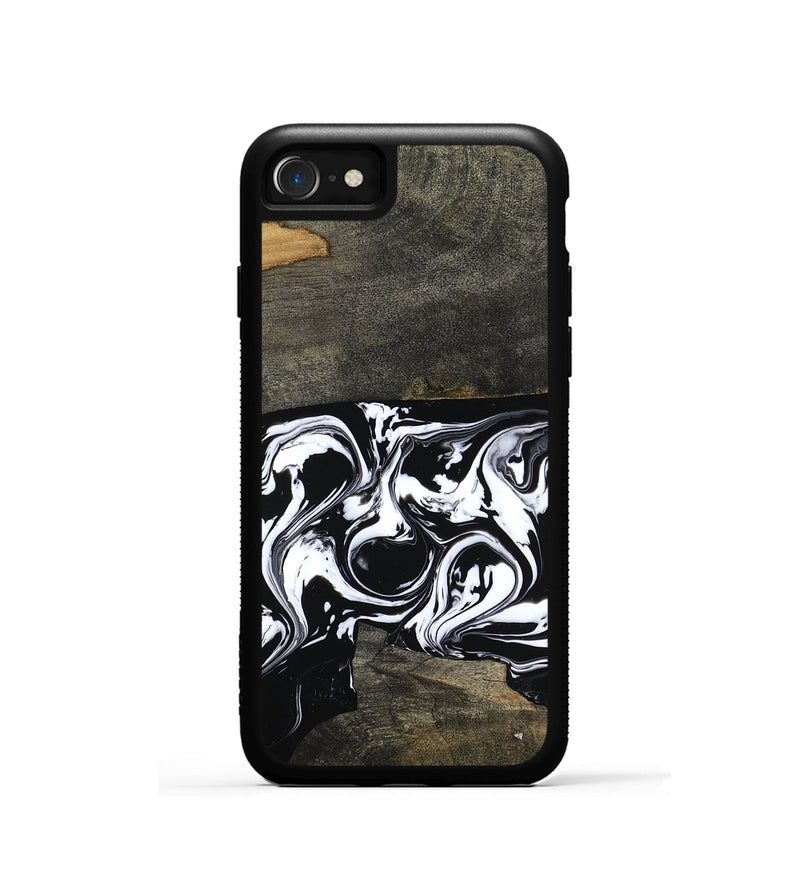 iPhone SE Wood Phone Case - Avayah (Black & White, 803972)