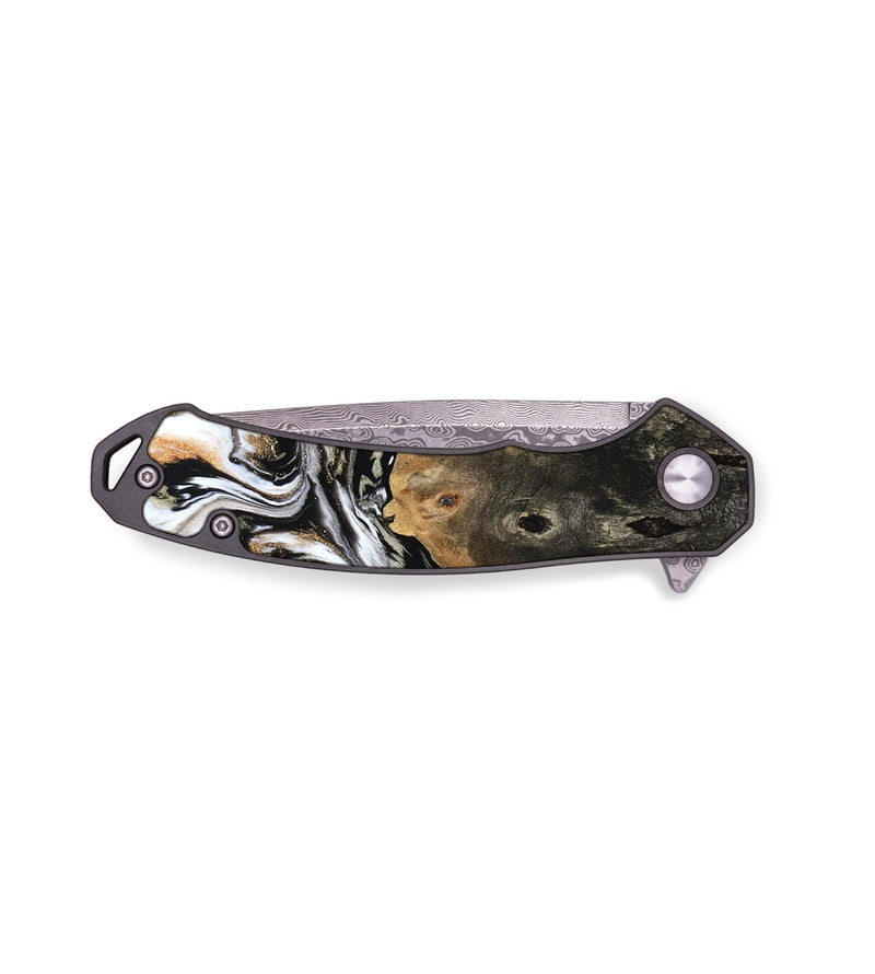 EDC Wood Pocket Knife - Sarahi (Black & White, 803973)