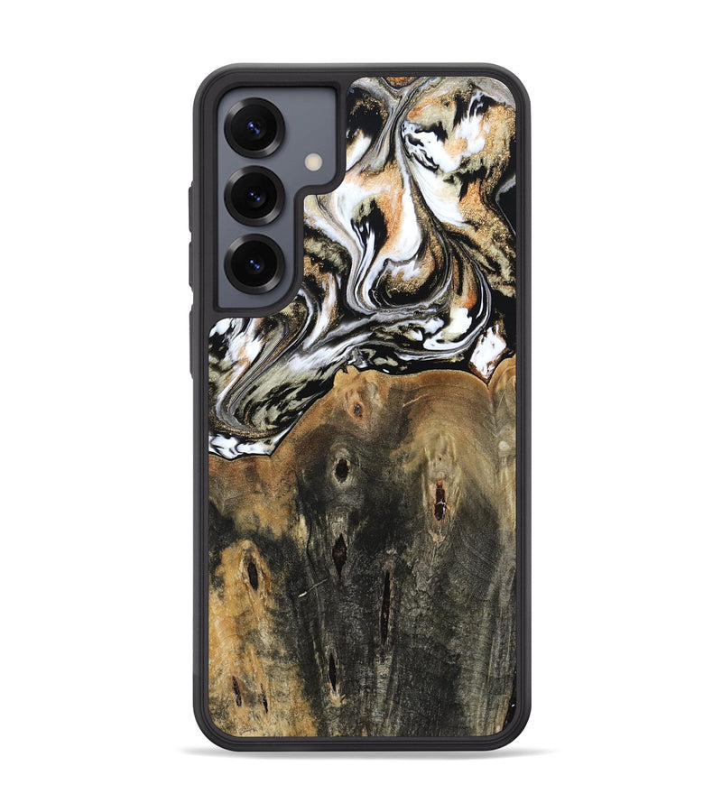 Galaxy S25 Plus Wood Phone Case - Sarahi (Black & White, 803973)