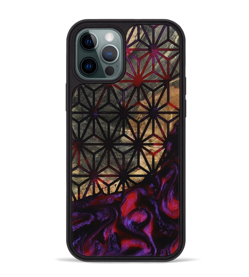 iPhone 12 Pro Max Wood Phone Case - Justina (Pattern, 803983)