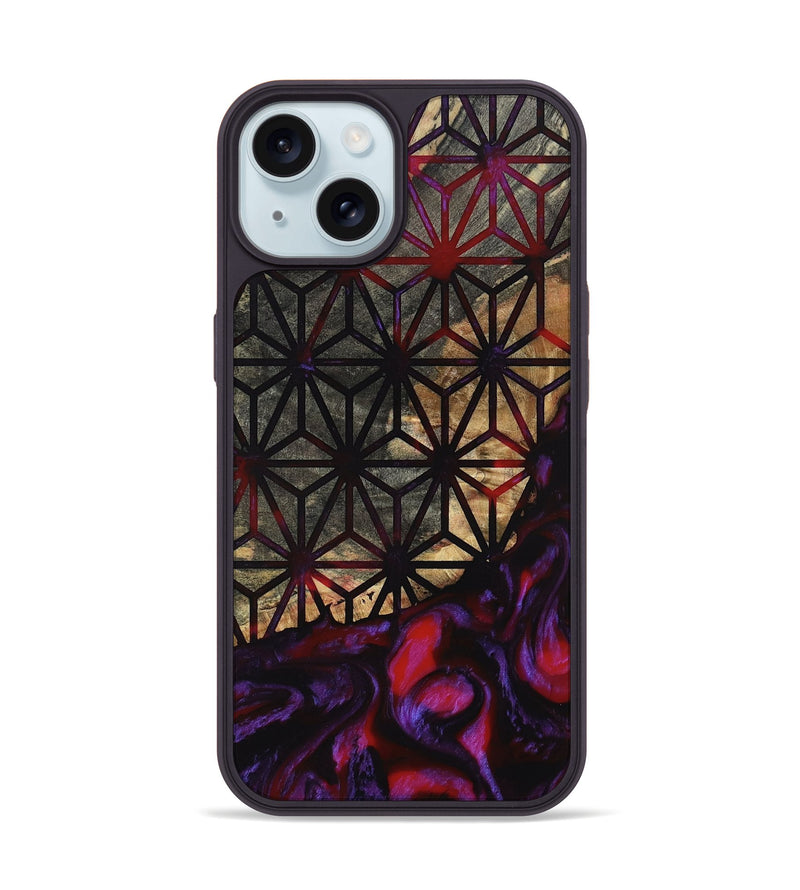 iPhone 15 Wood Phone Case - Justina (Pattern, 803983)