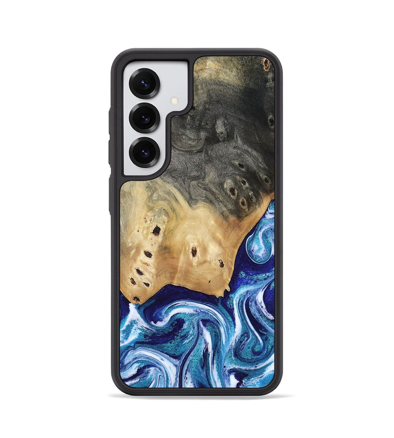 Galaxy S25 Wood Phone Case - Dayana (Blue, 804005)
